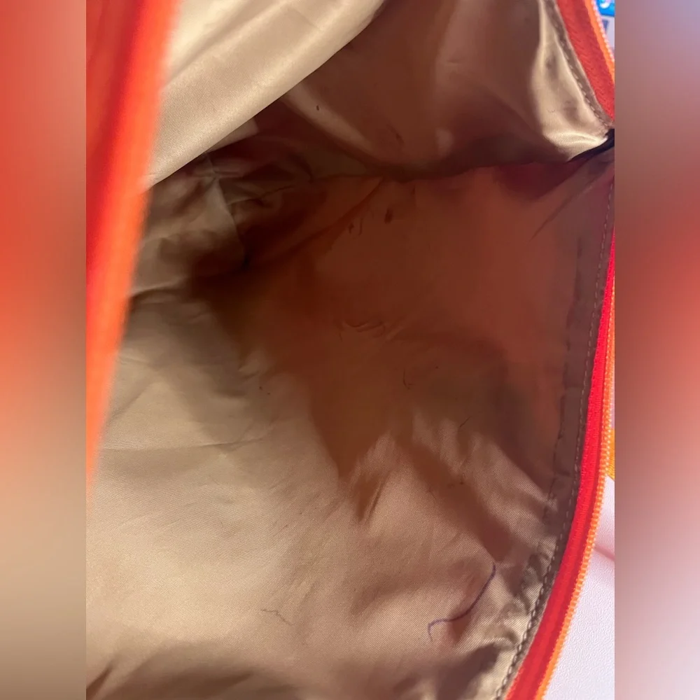 Coach Orange Nylon Tote with Unbranded Charm - Picture 8 of 11